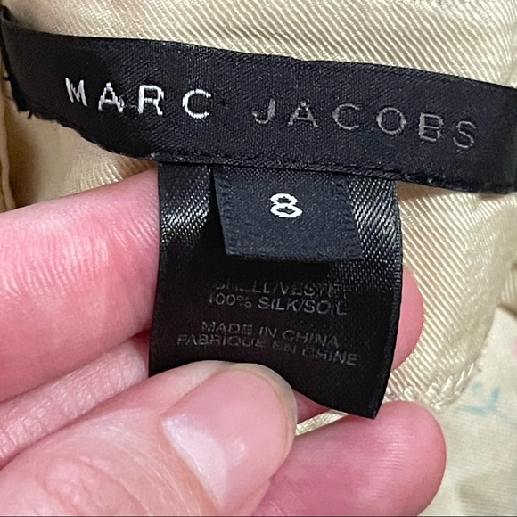 Marc by Marc Jacobs 100% Silk Heart Appliqué Mini Skirt - Picture 3 of 4